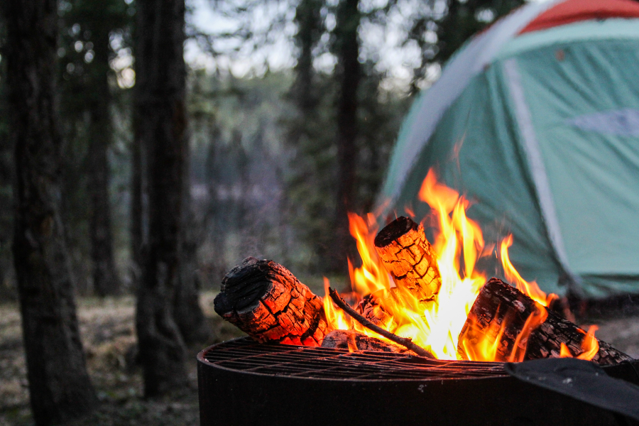 feu de camp camping Costa Brava